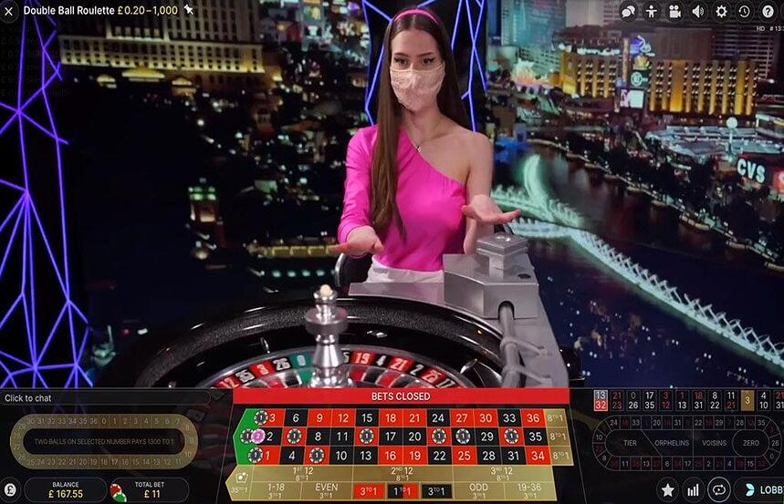 Live Double Ball Roulette