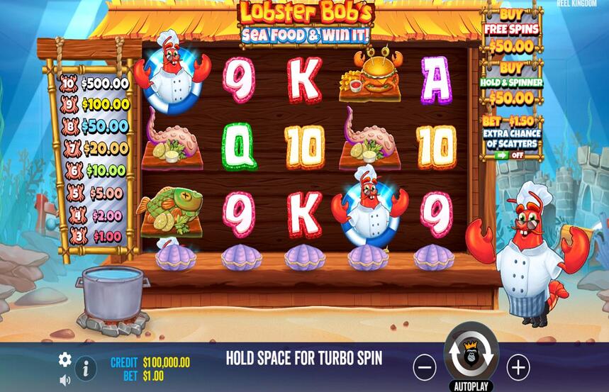 Lobster Bobs Sea Food and Win It