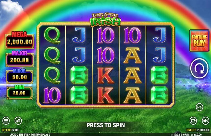 Luck O the Irish Fortune Play 3