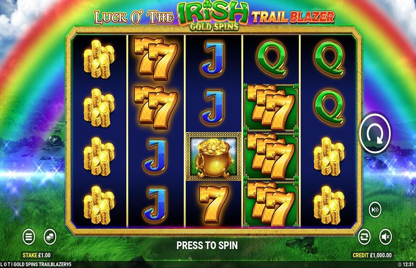 Luck O The Irish Gold Spins Trail Blazer