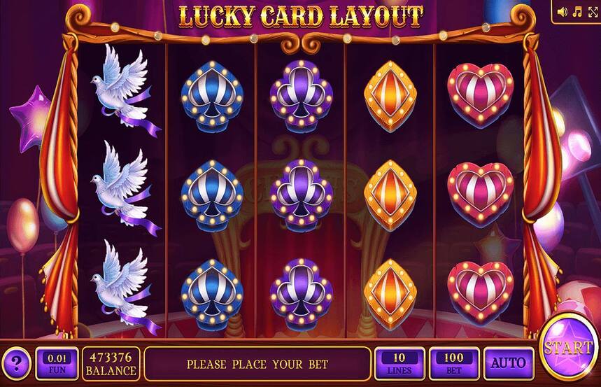 Lucky Card Layout