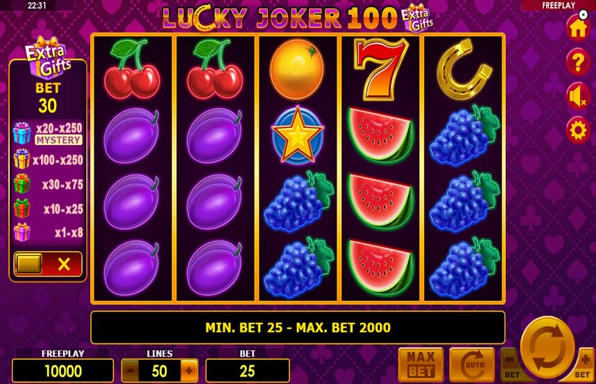 Lucky Joker 100 Extra Gifts