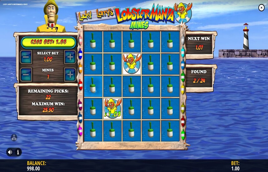 Lucky Larrys Lobstermania Mines