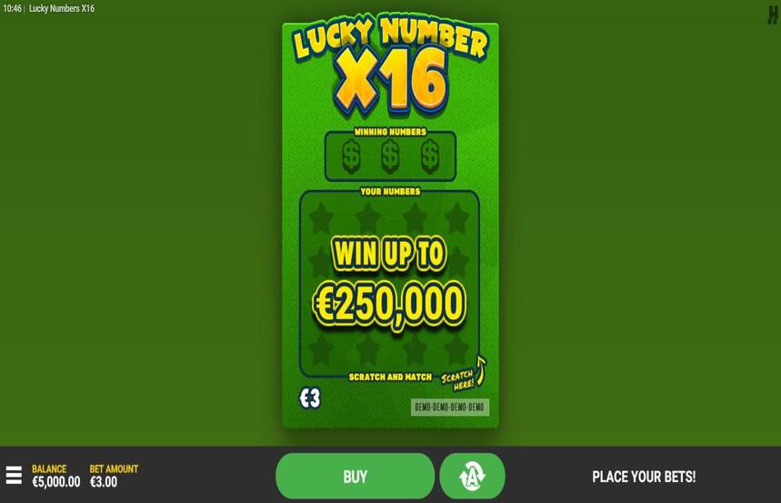 Lucky Number x16