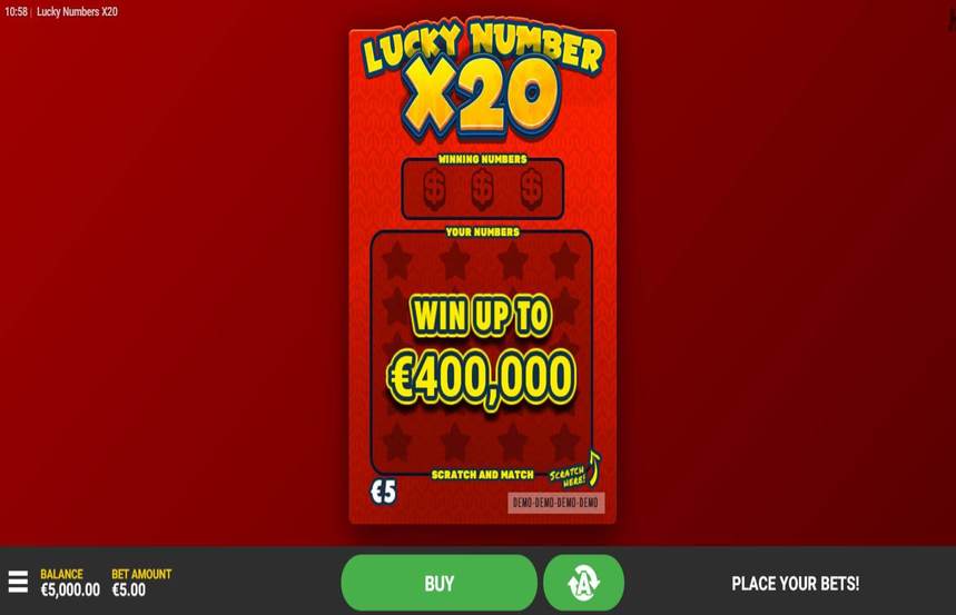 Lucky Number x20