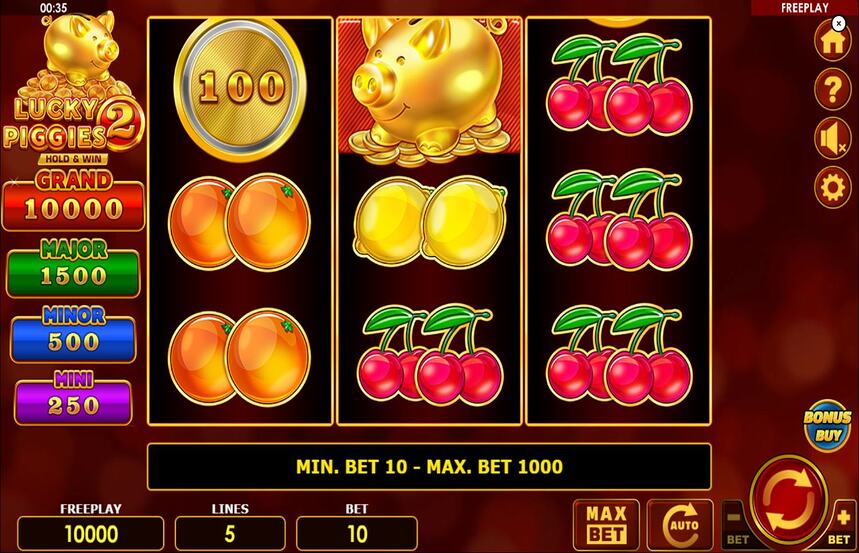 Lucky Piggies 2 Hold and Win