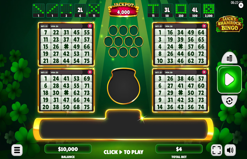 Lucky Shamrock Bingo