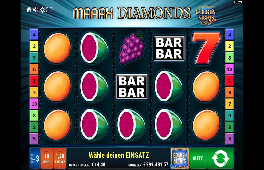 Maaax Diamonds Golden Nights
