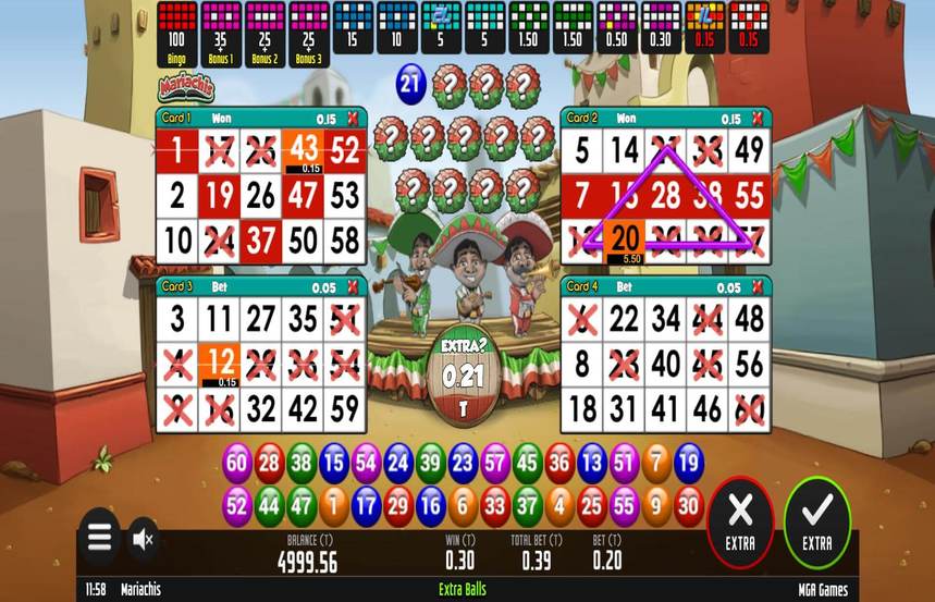 Mariachis Bingo