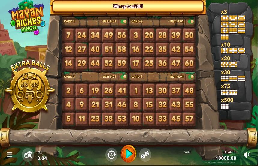 Mayan Riches Bingo