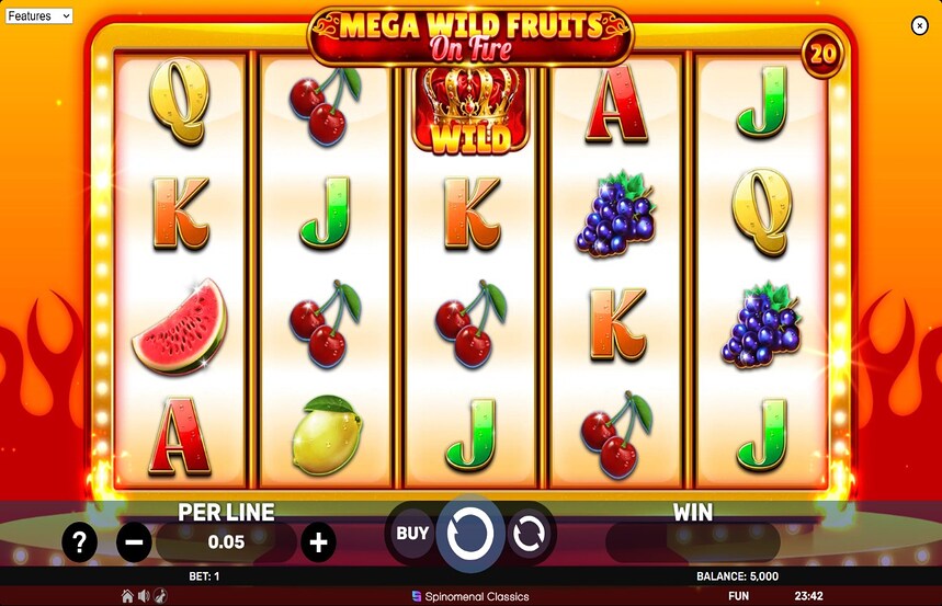 Mega Wild Fruits On Fire