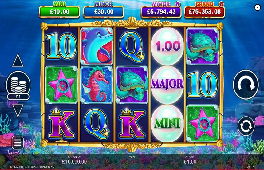 Mermaids Jackpot Win and Spin