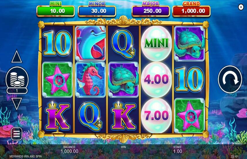 Mermaids Win and Spin