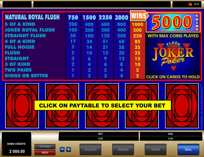 MicroGaming Joker Poker