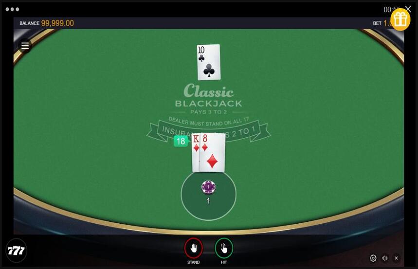 Multi Hand Classic Blackjack 6 Deck