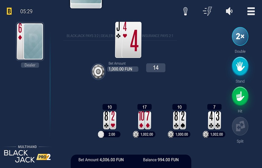 Multihand Blackjack Pro 2