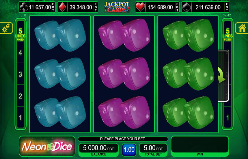 Neon Dice