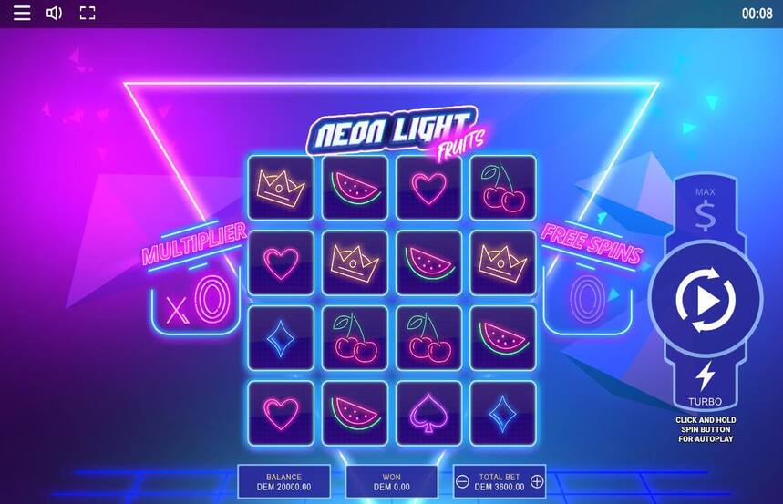 Neon Light Fruits
