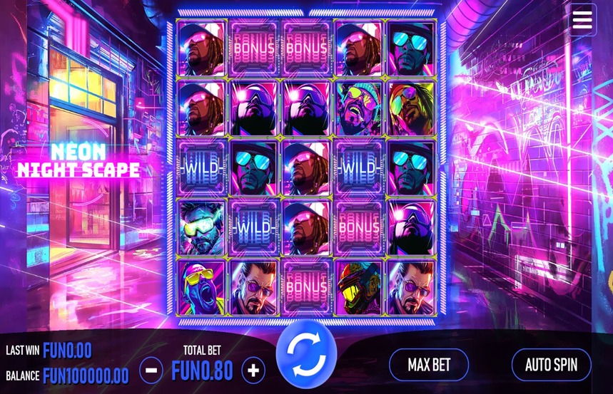 Neon Night Scape