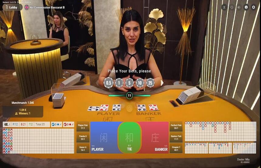 No Commission Baccarat B