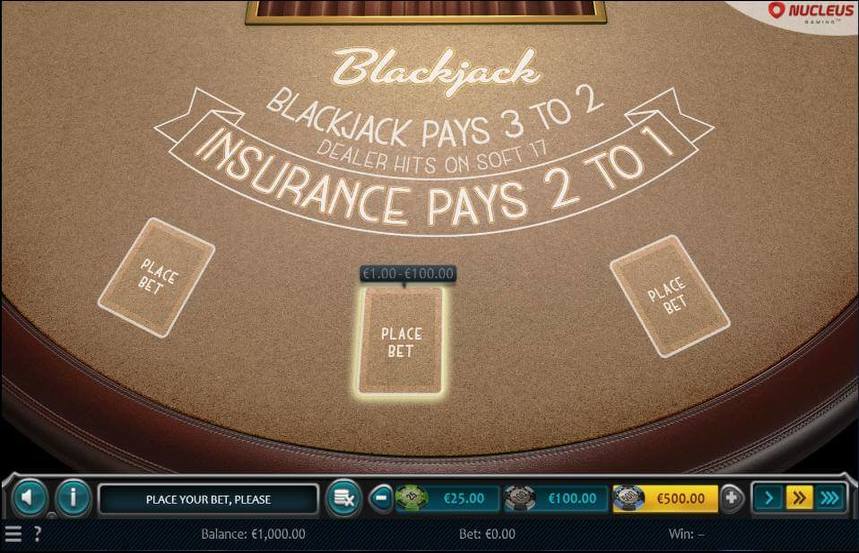 Nucleus Gaming American Blackjack