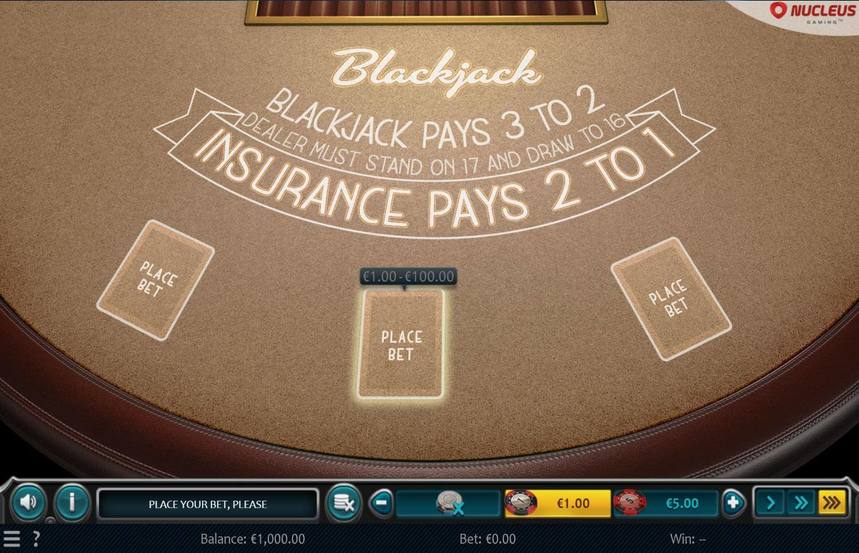 Nucleus Gaming European Blackjack