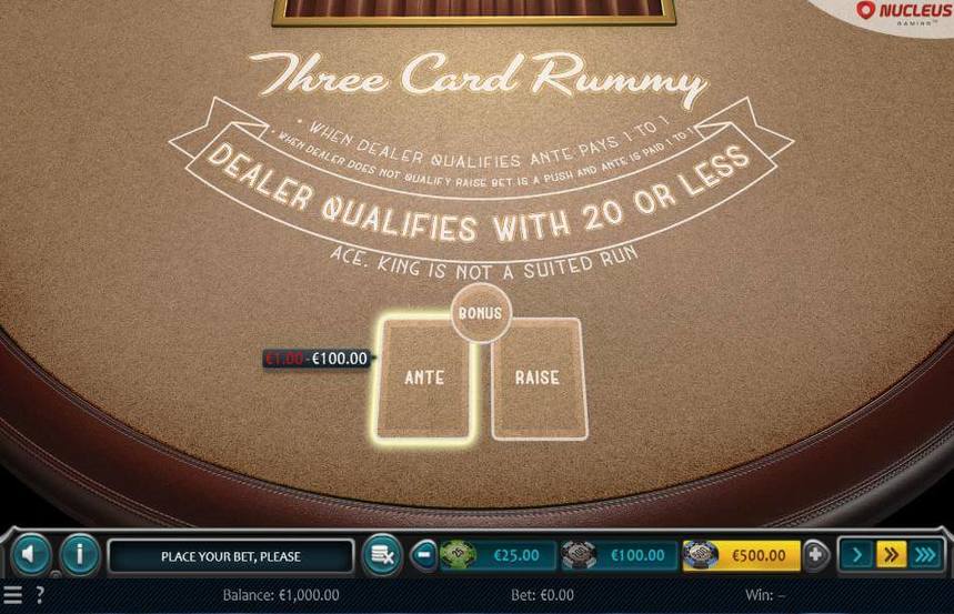 Nucleus Gaming Three Card Rummy