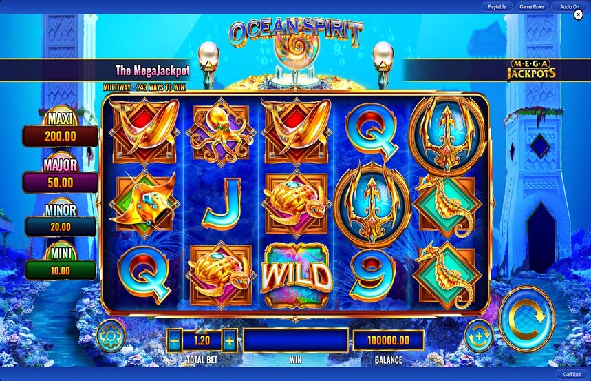 Ocean Spirit MegaJackpots