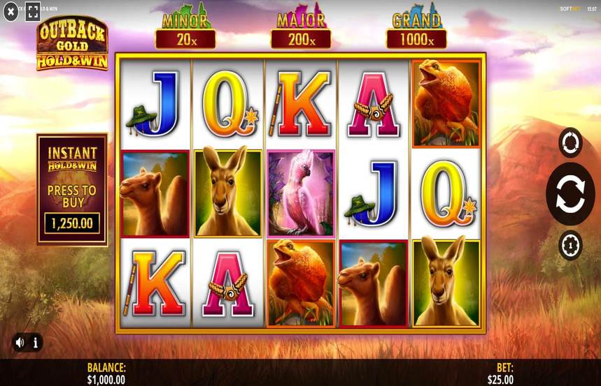 Outback Gold Hold Win