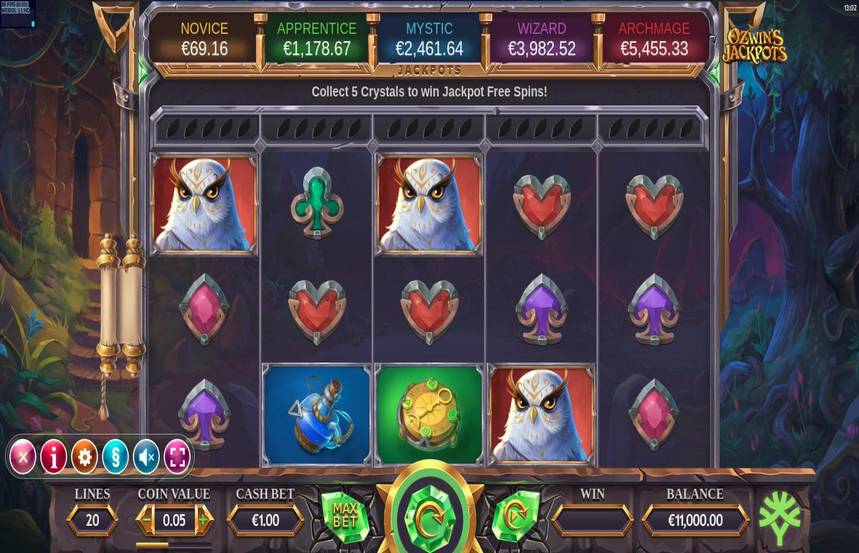 Ozwins Jackpots