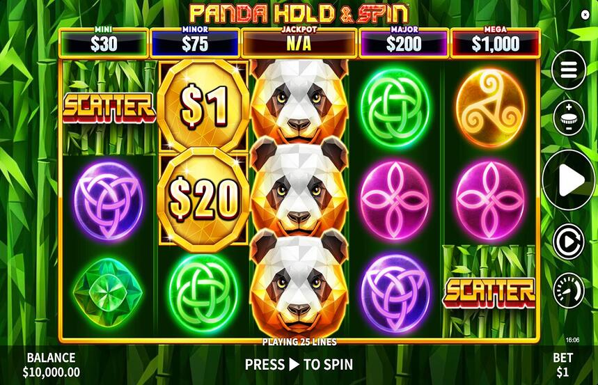 Panda Hold and Spin