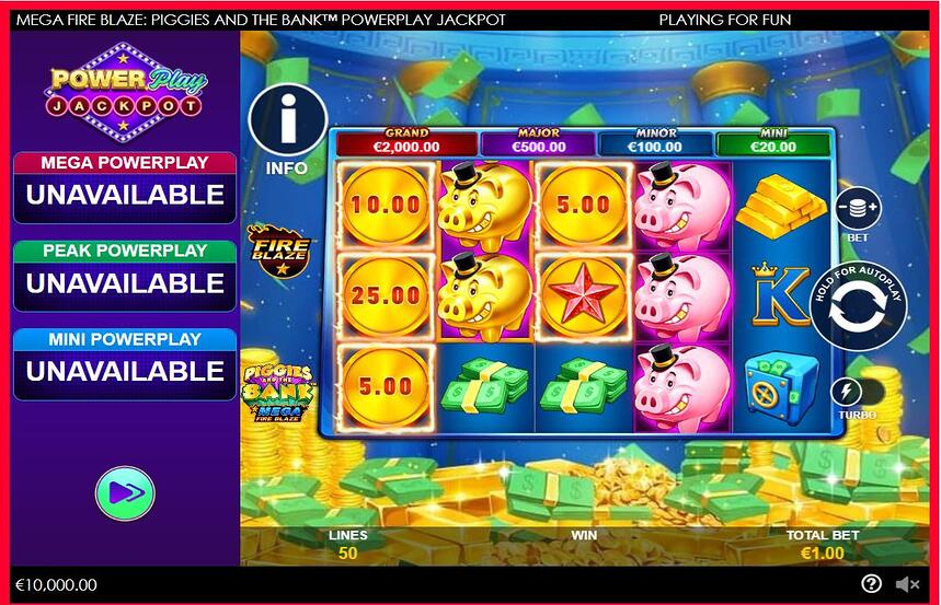 Piggies and the Bank PowerPlay Jackpot