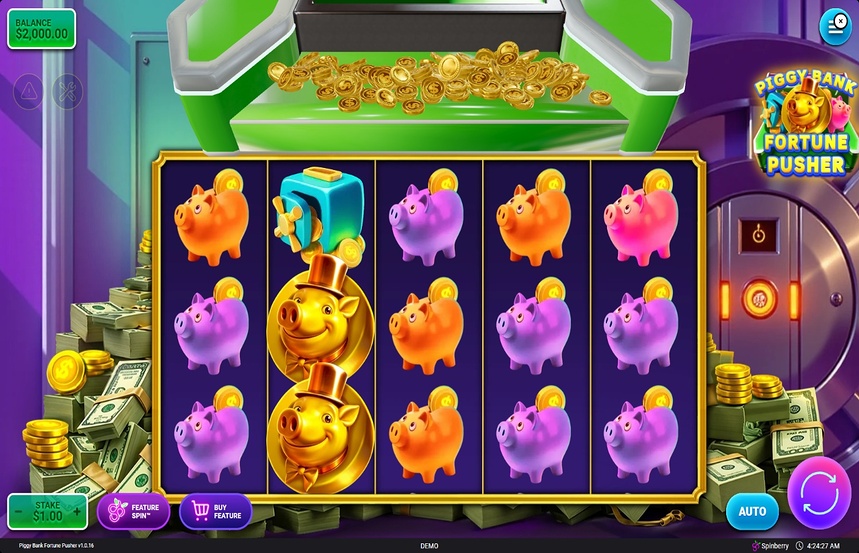 Piggy Bank Fortune Pusher