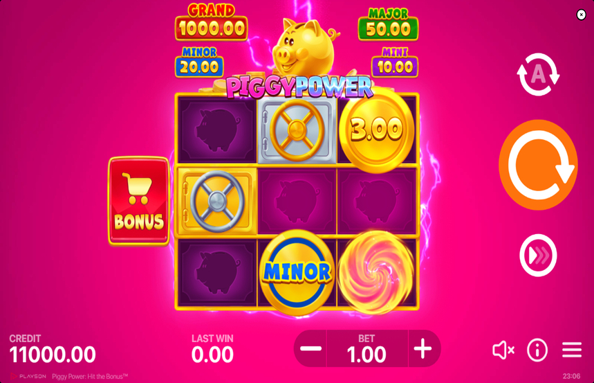Piggy Power Hit the Bonus