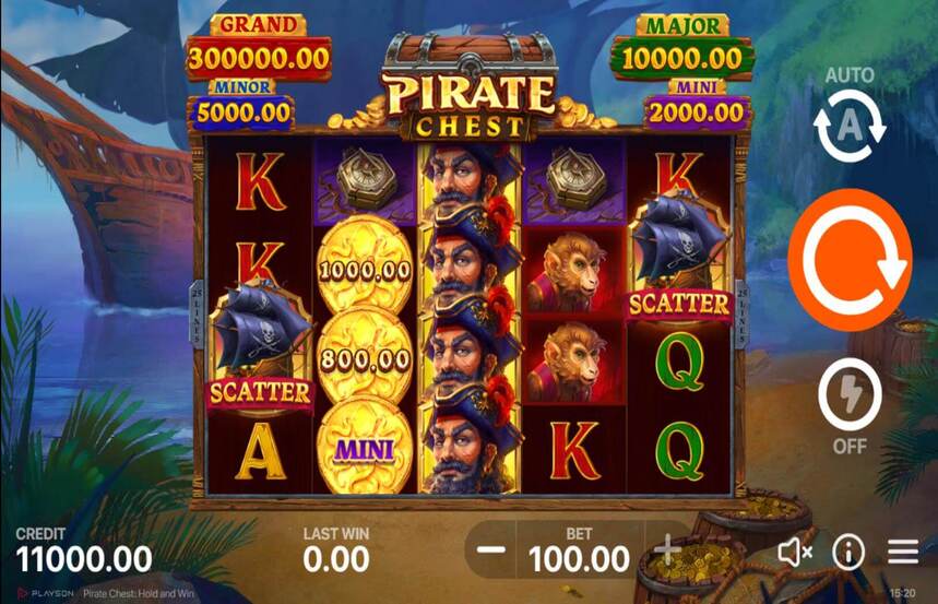 Pirate Chest Hold and Win