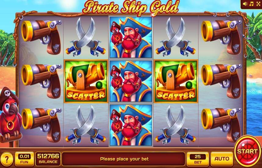 Pirate Ship Gold