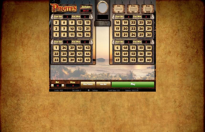 Pirates Bingo