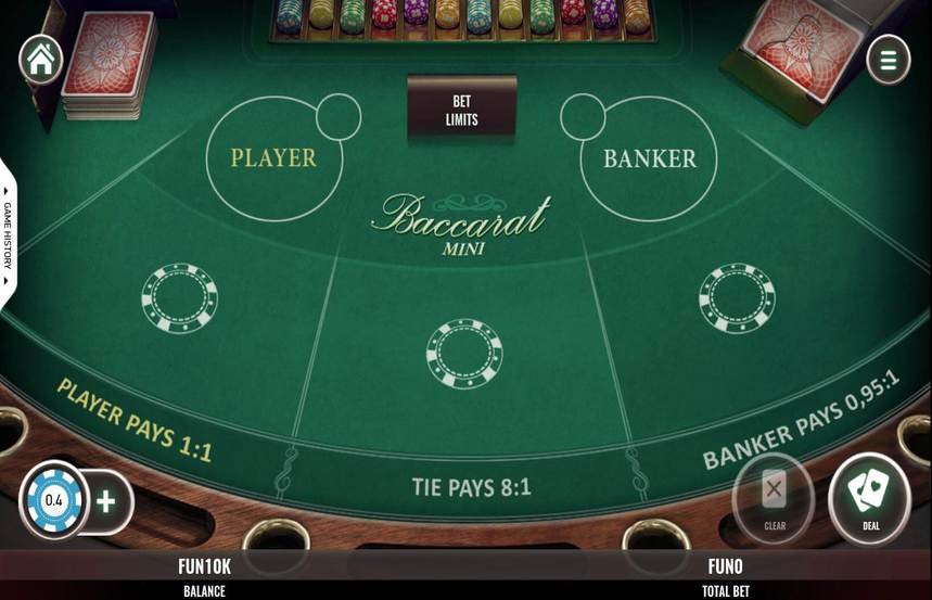 Platipus Gaming Baccarat Mini