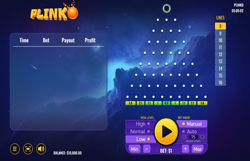 Platipus Gaming Plinko