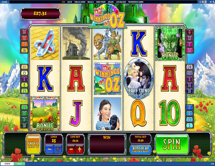 Playtech The Winnings of Oz