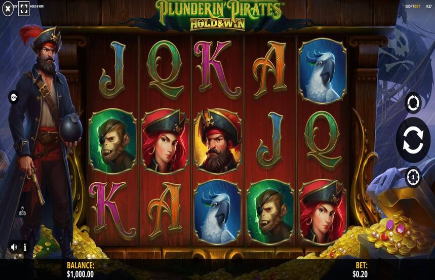 Plunderin Pirates Hold and Win