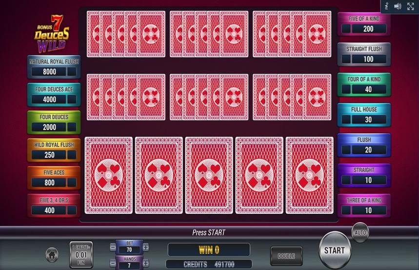 Poker 7 Bonus Deuces Wild