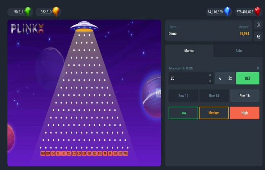 PopOK Gaming Plinko