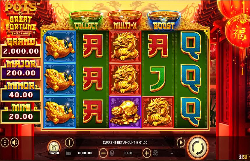 Pots of Great Fortune Hold and Win