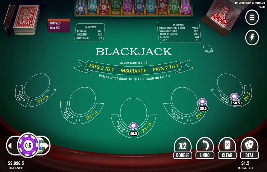 Premium European Blackjack