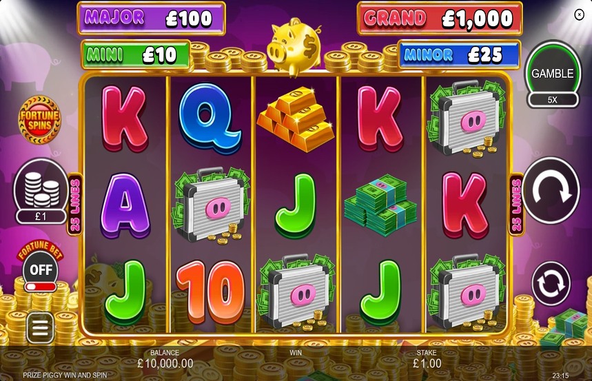 Prize Piggy Win and Spin