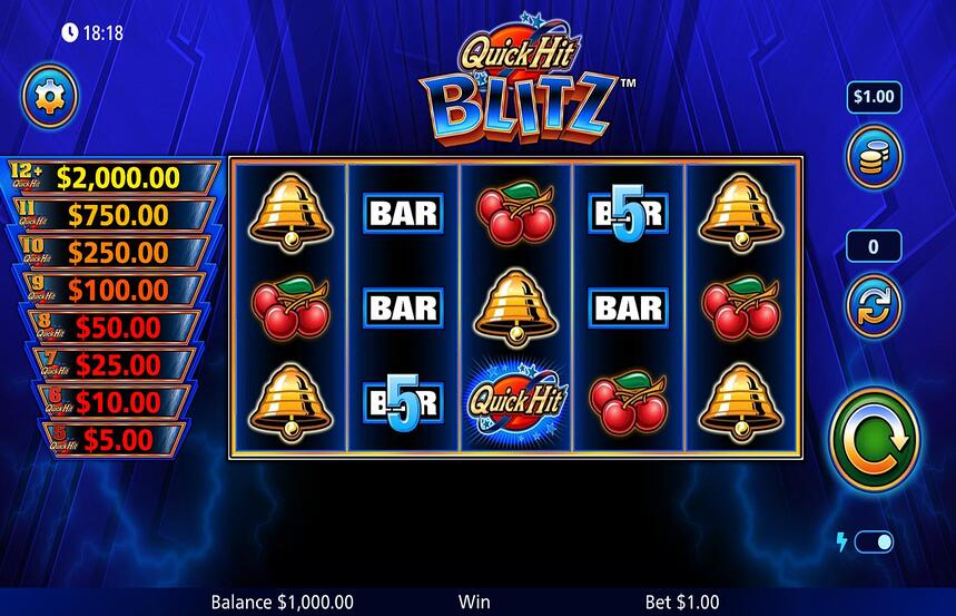 Quick Hit Blitz Blue