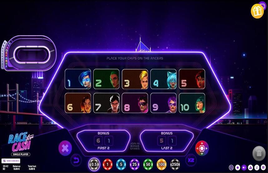 Race for Cash Single Player
