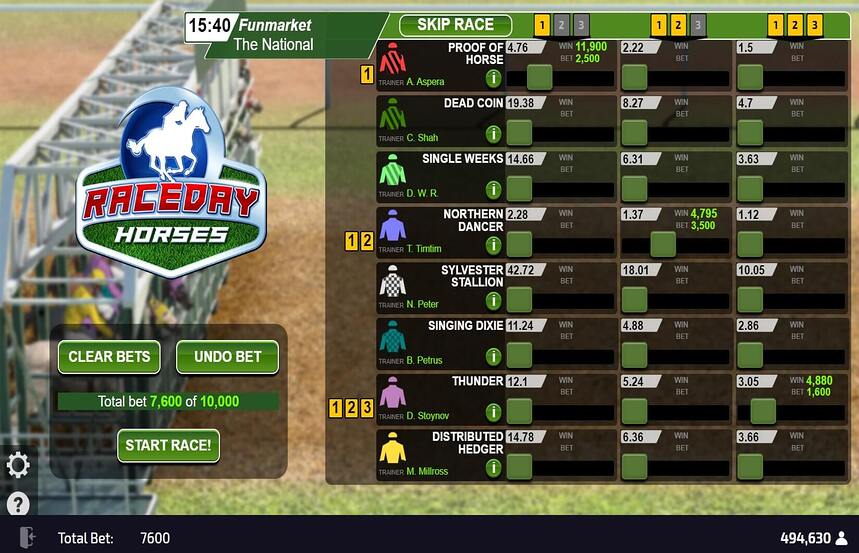 Raceday Horses