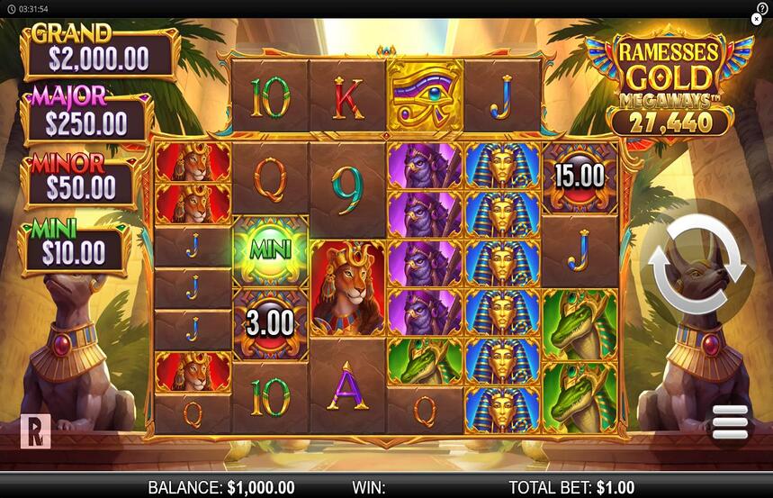 Ramesses Gold Megaways